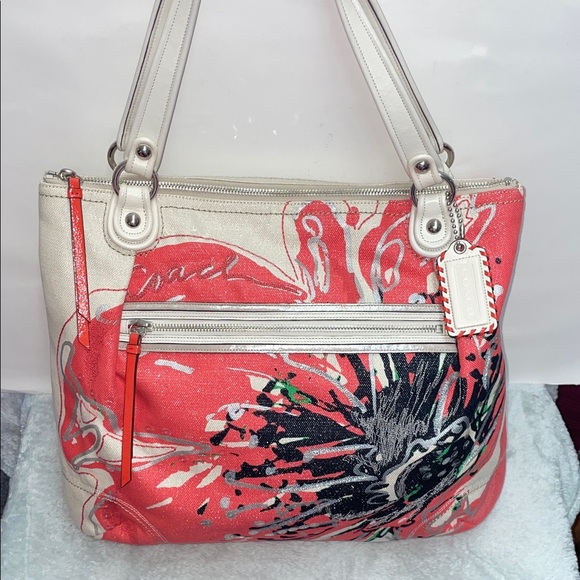 Coach Handbags - Coach ‘Poppy’ Flower Glam Tote